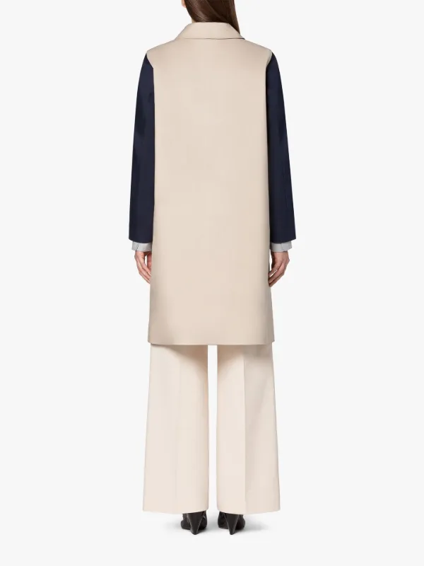 BANTON Putty Bonded Cotton Colour Block Coat