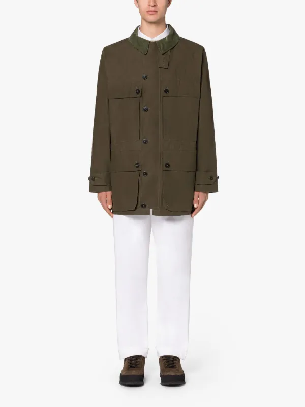 COUNTRY Khaki Brown Waxed Cotton Coat