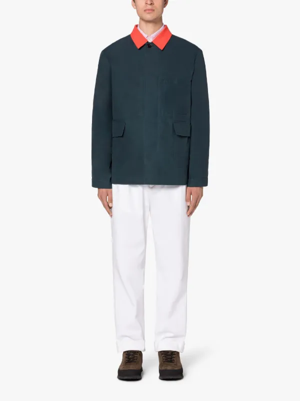 DRIZZLE Indigo Waxed Cotton Chore Jacket