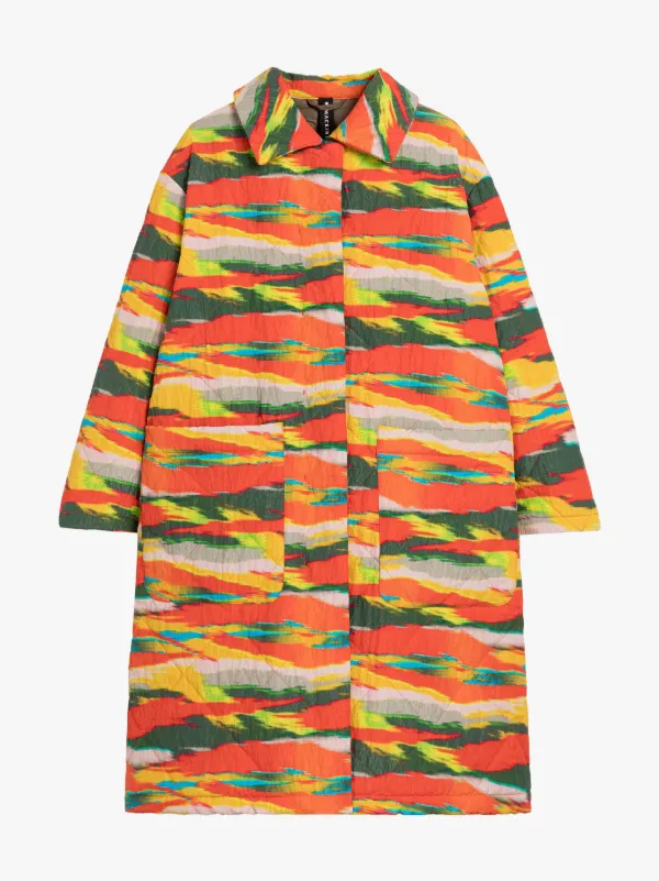 KENNA Pop Camo Nylon Quilted Coat