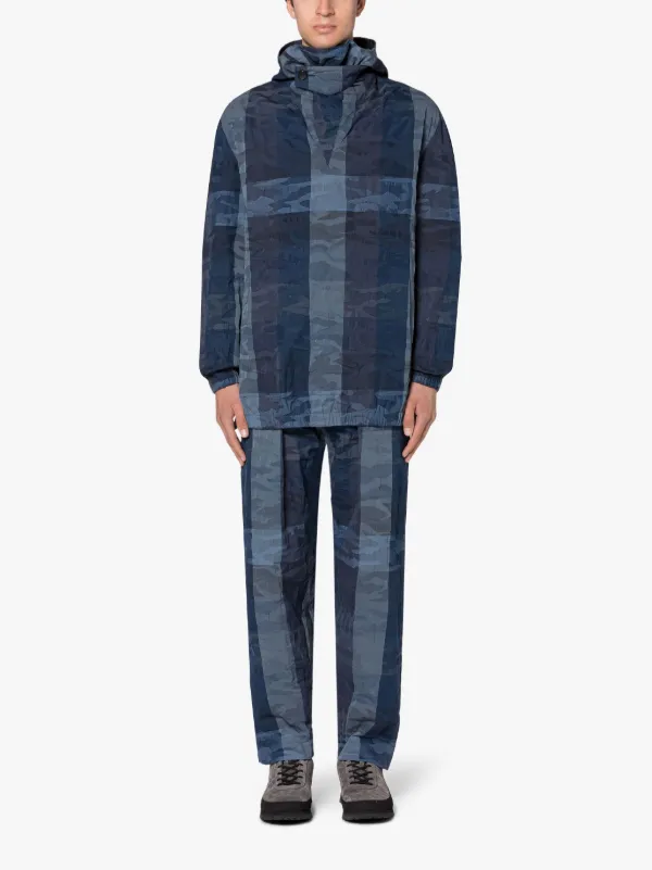 CAPTAIN Navy Camo Cotton & Nylon Trousers