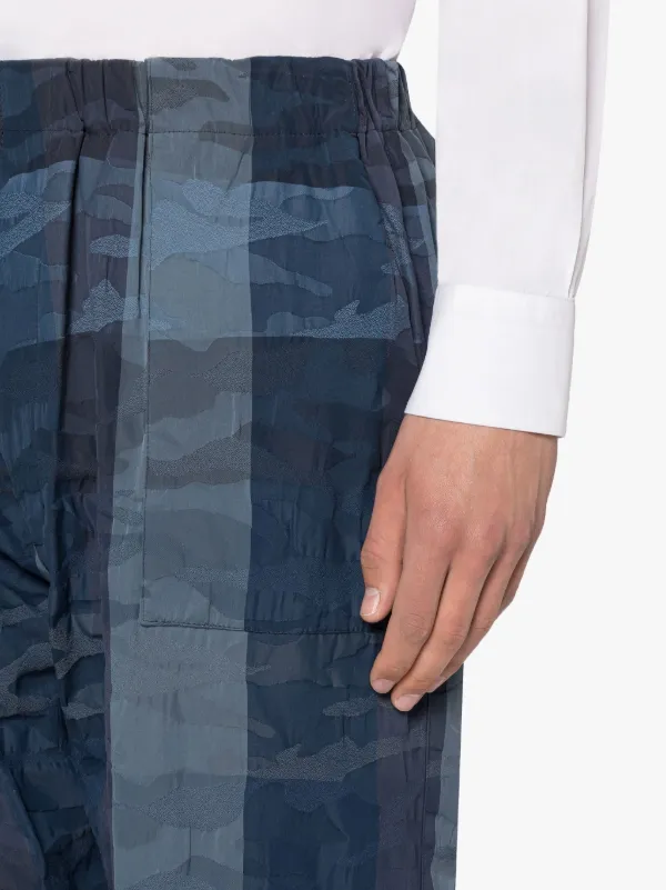 CAPTAIN Navy Camo Cotton & Nylon Trousers