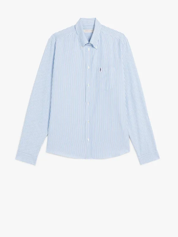 BLOOMSBURY Sky & White Cotton Shirt