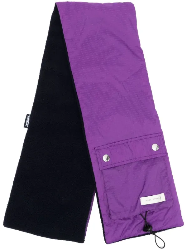 two tone fleece scarf