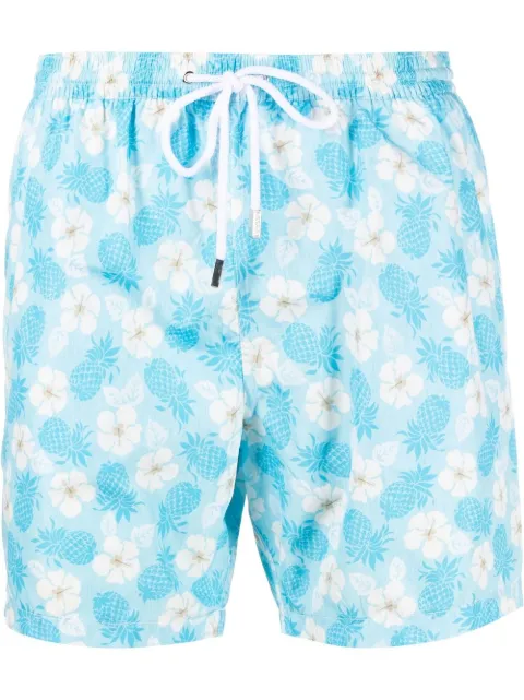 Barba floral-print swimming shorts