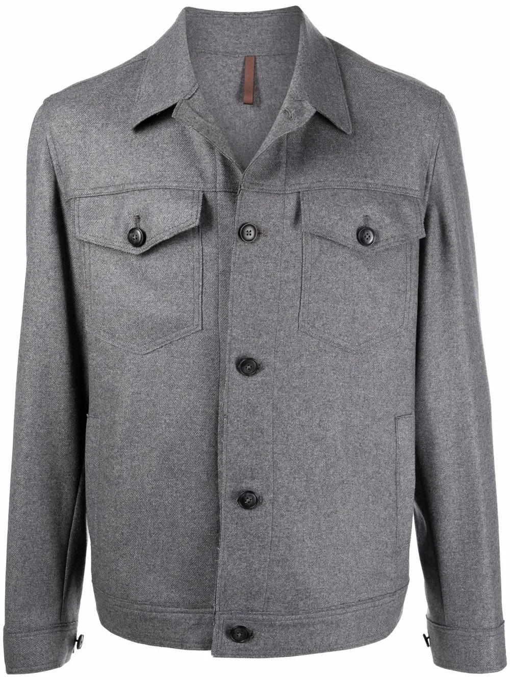 

Briglia 1949 button-down shirt jacket - Grey