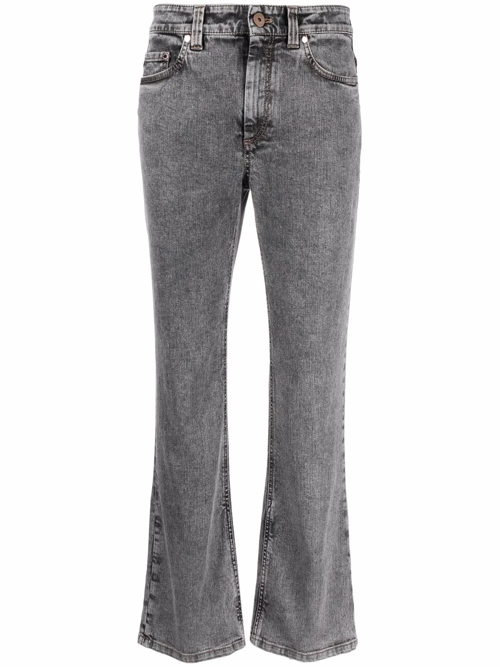 Brunello Cucinelli mid-rise flared jeans | Grey | Image 1