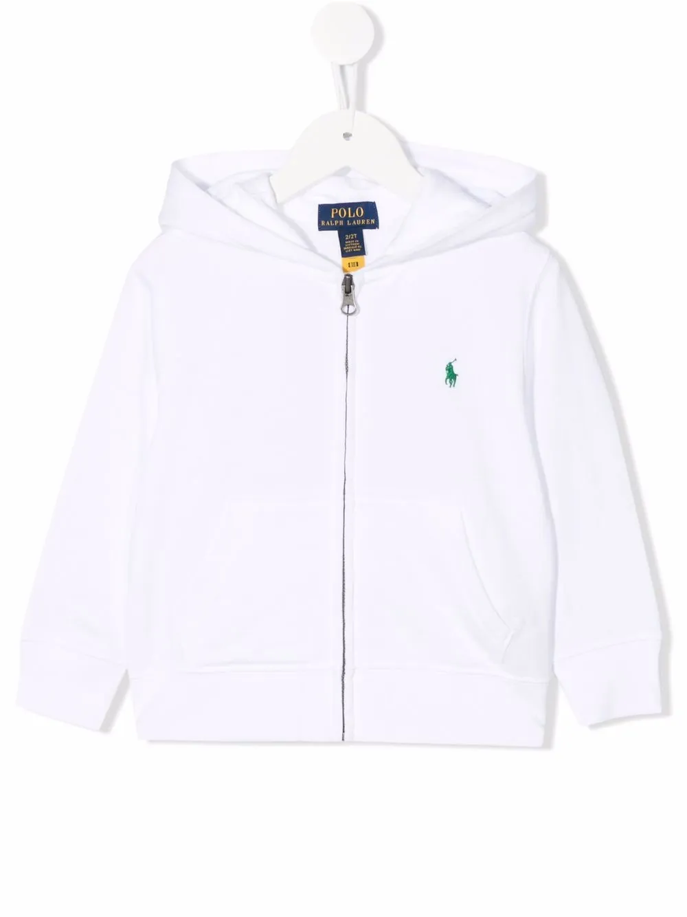 

Ralph Lauren Kids hoodie con logo bordado - Blanco