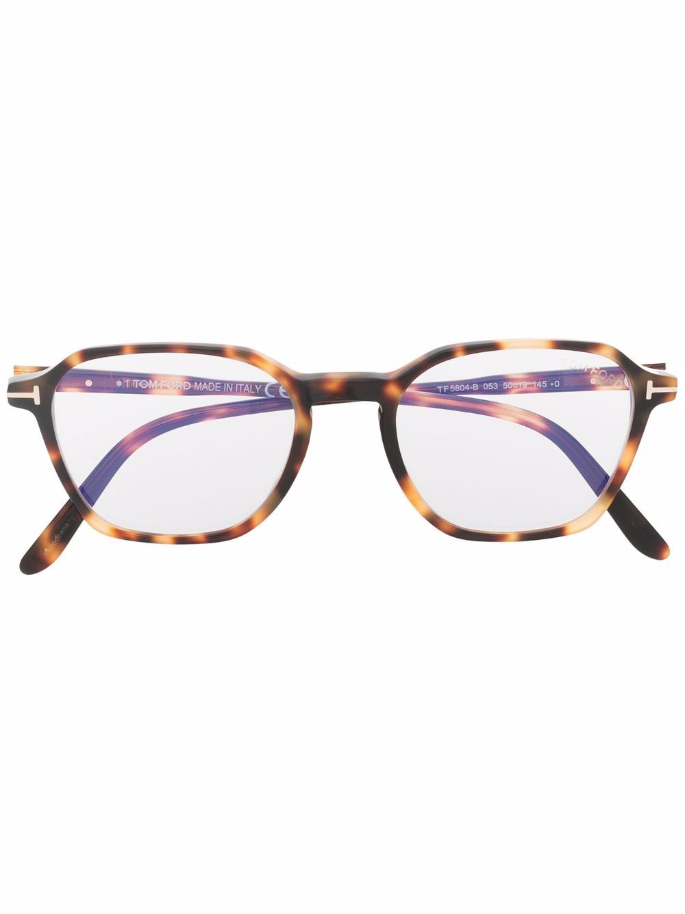 tom ford brown tortoiseshell oval glasses frames