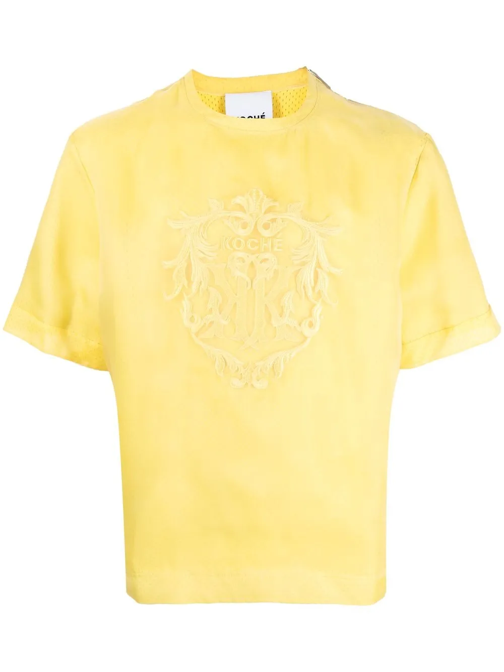 

Koché playera con logo bordado - Amarillo