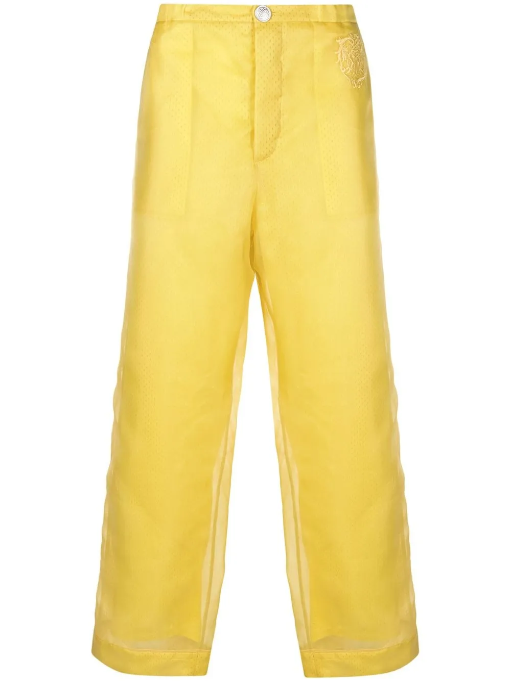 

Koché pantalones con capas de malla - Amarillo