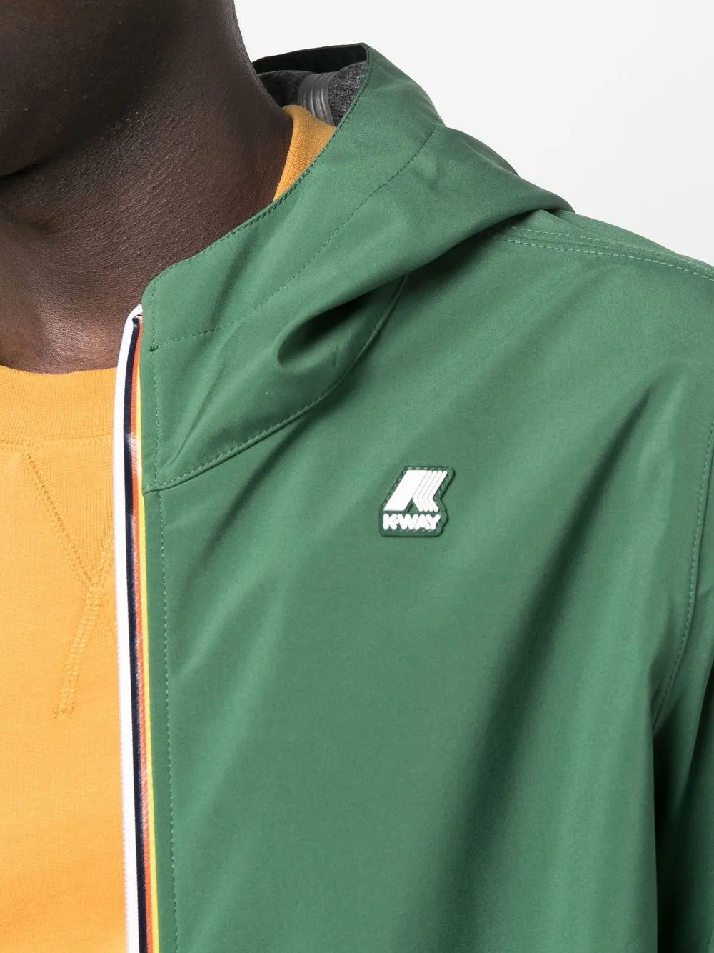K-Way Jack met capuchon Groen