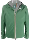 K-Way logo-patch detail hooded jacket - Green