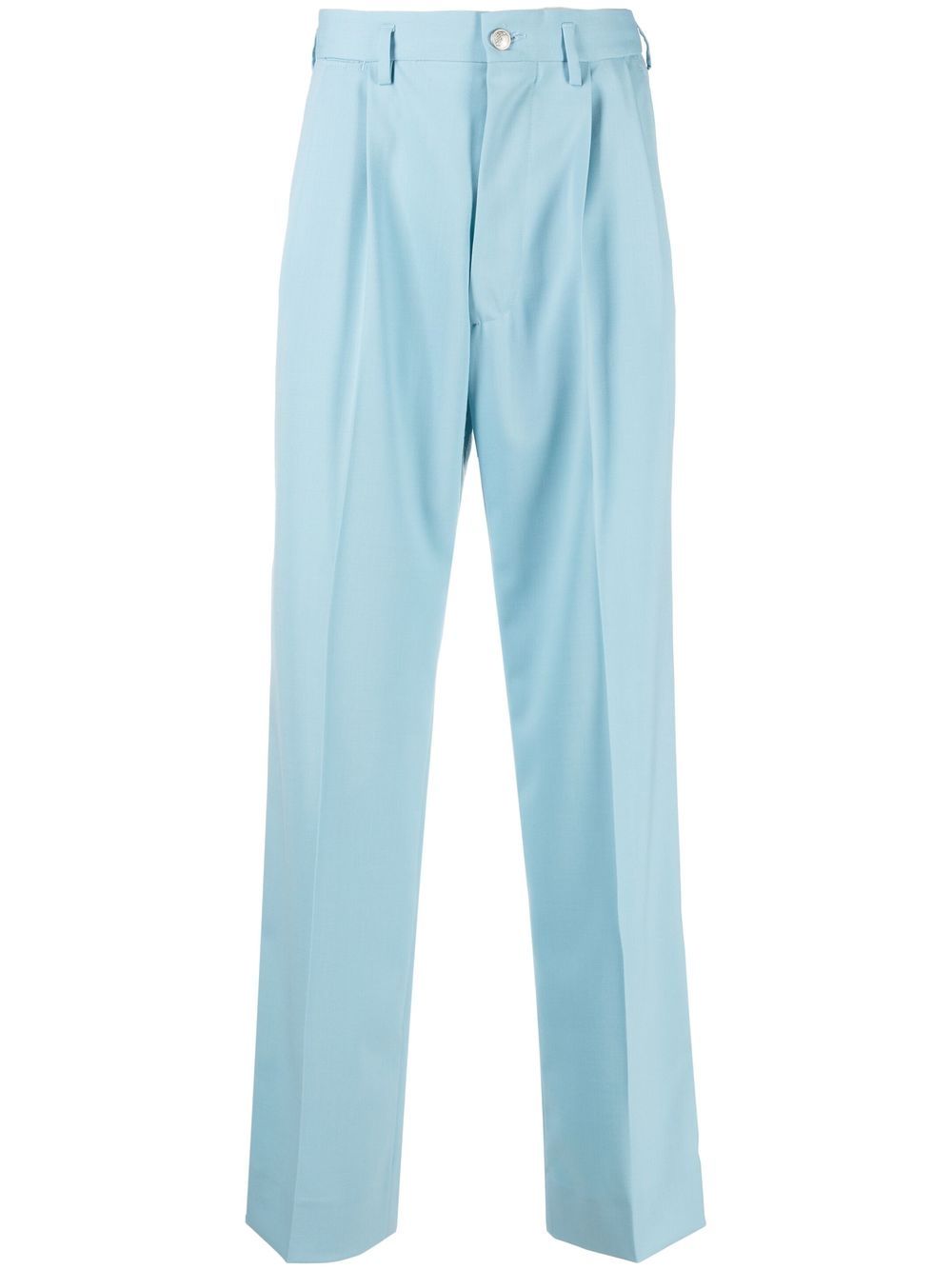 

Koché high-waisted straight leg trousers - Blue