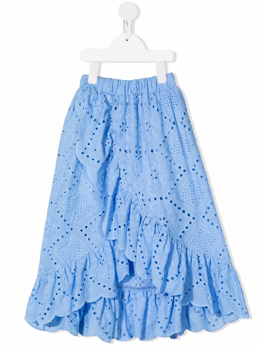 

Mariuccia Milano Kids falda acampanada con aberturas - Azul