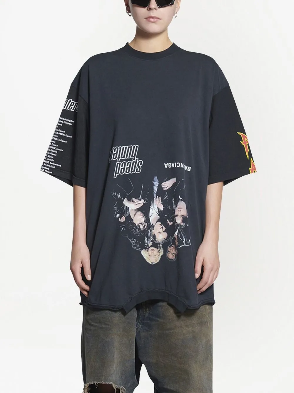 balenciaga speed Hunters ダメージ加工tシャツ名作-