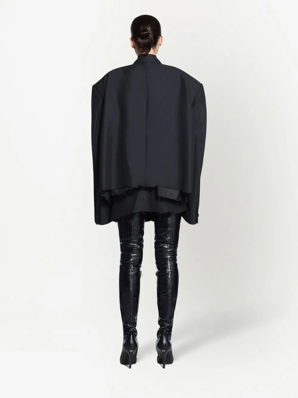 Balenciaga cropped tuxedo blazer | Smart Closet