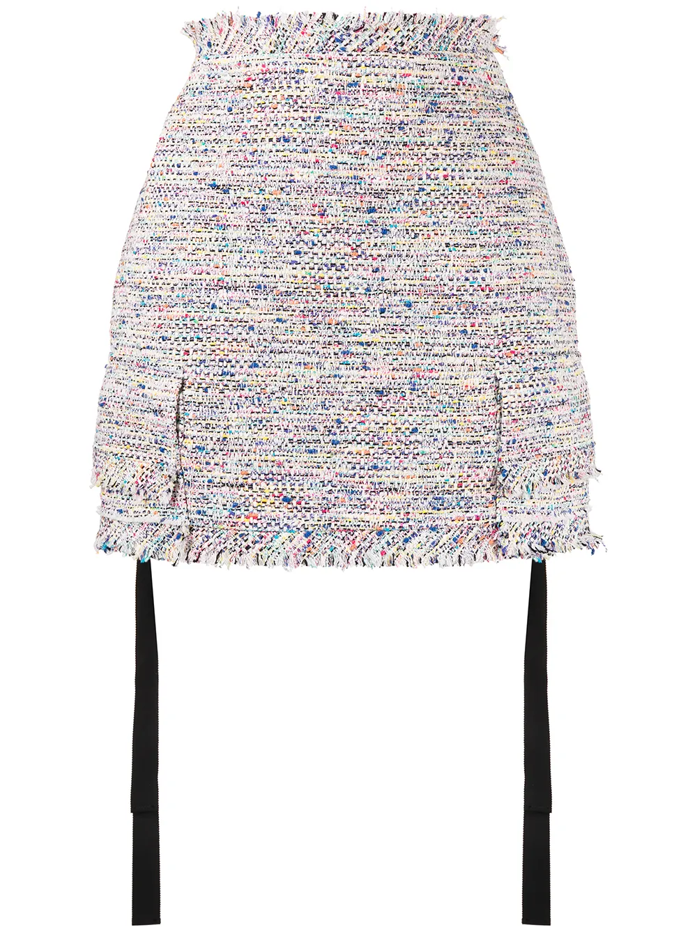 

sacai bouclé tweed mini skirt - Multicolour