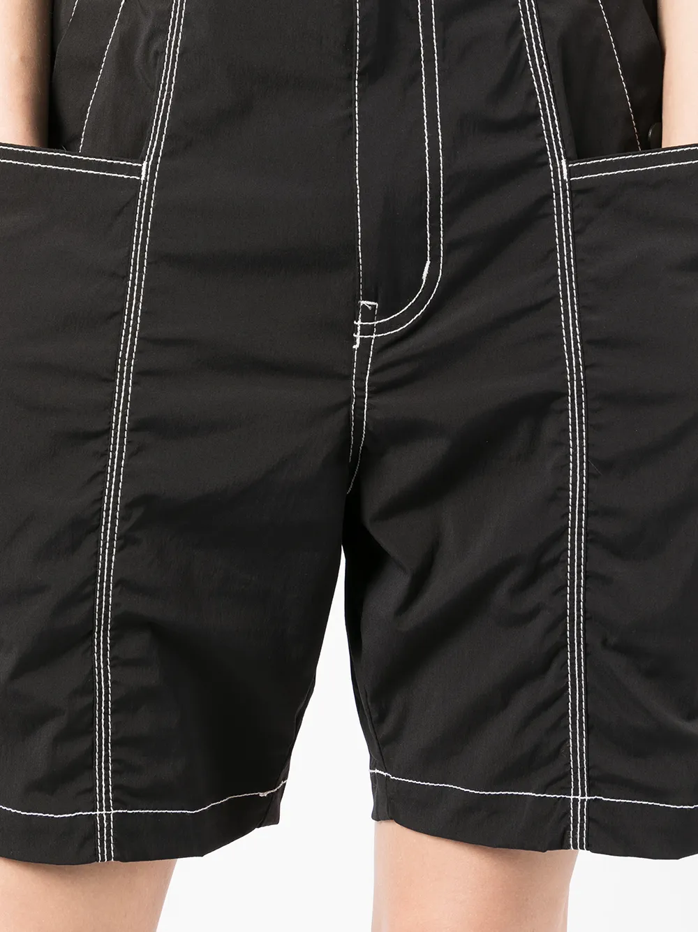 CHOCOOLATE Contrast Stitching Shorts Farfetch