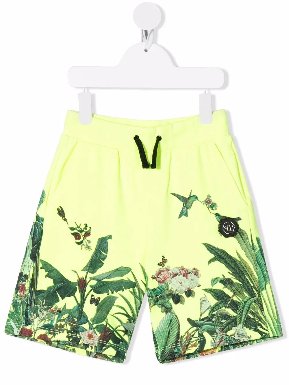 

Philipp Plein Junior shorts con estampado floral - Amarillo