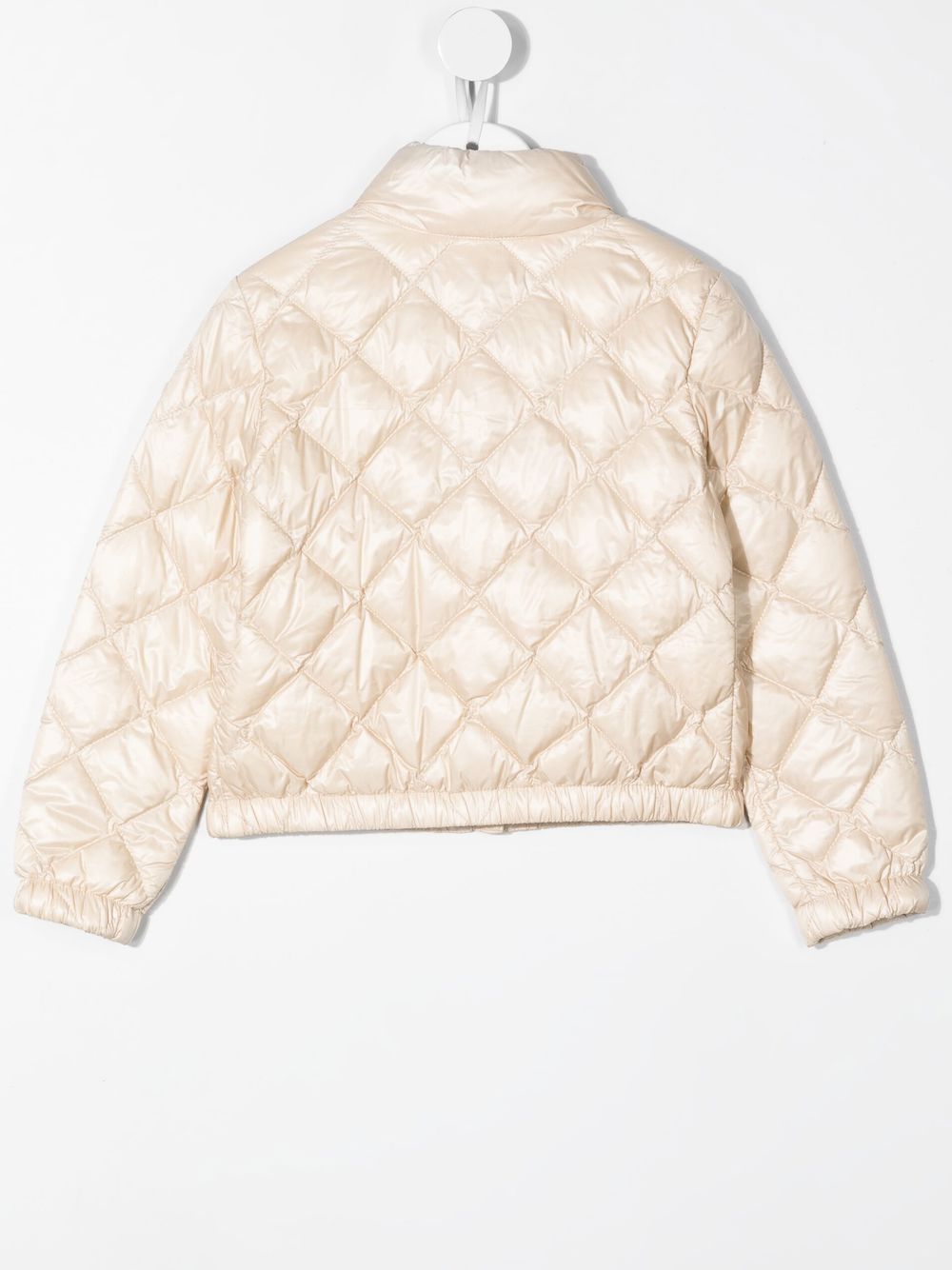 Moncler Enfant Donsjack met diamantvormige voering - Beige