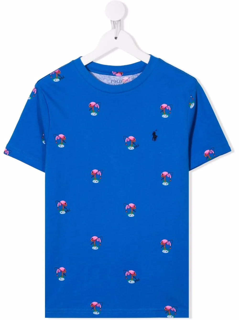 

Ralph Lauren Kids playera con flamencos estampados - Azul