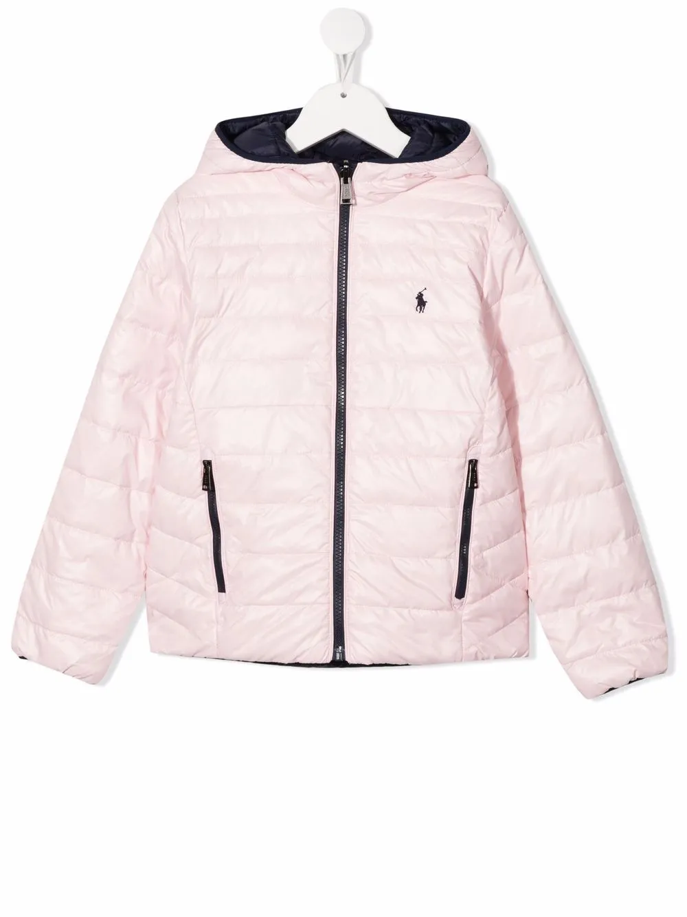 

Ralph Lauren Kids Polo Pony reversible padded jacket - Pink