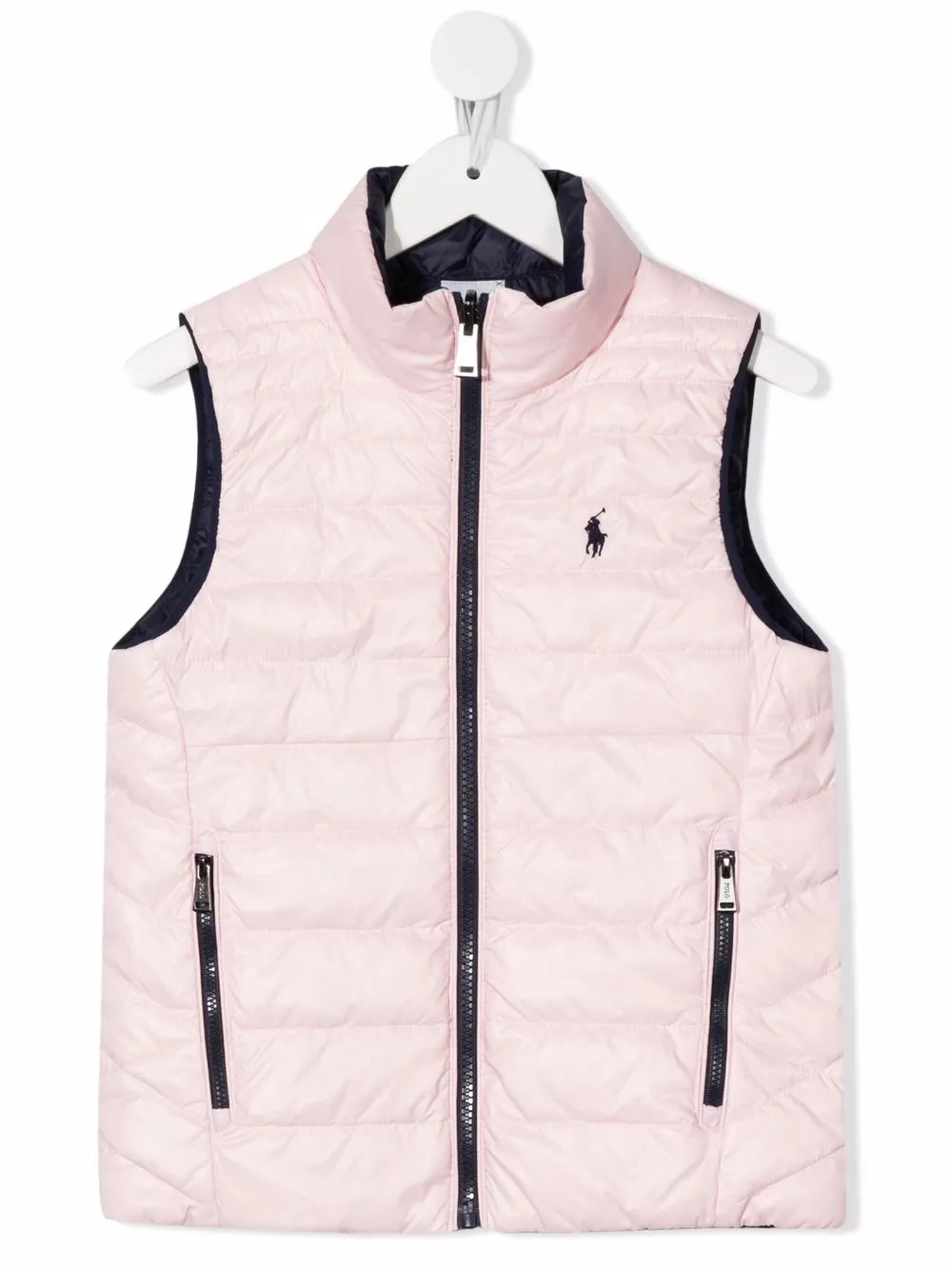 

Ralph Lauren Kids Polo Pony reversible padded gilet - Pink