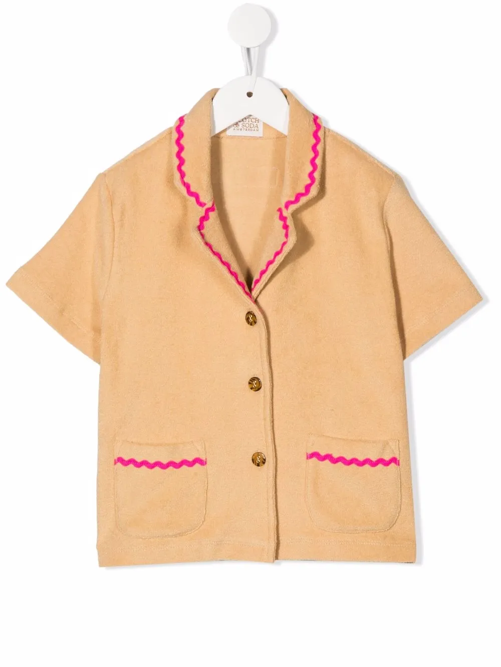 

Scotch & Soda Kids blazer con ribete en contraste - Neutro