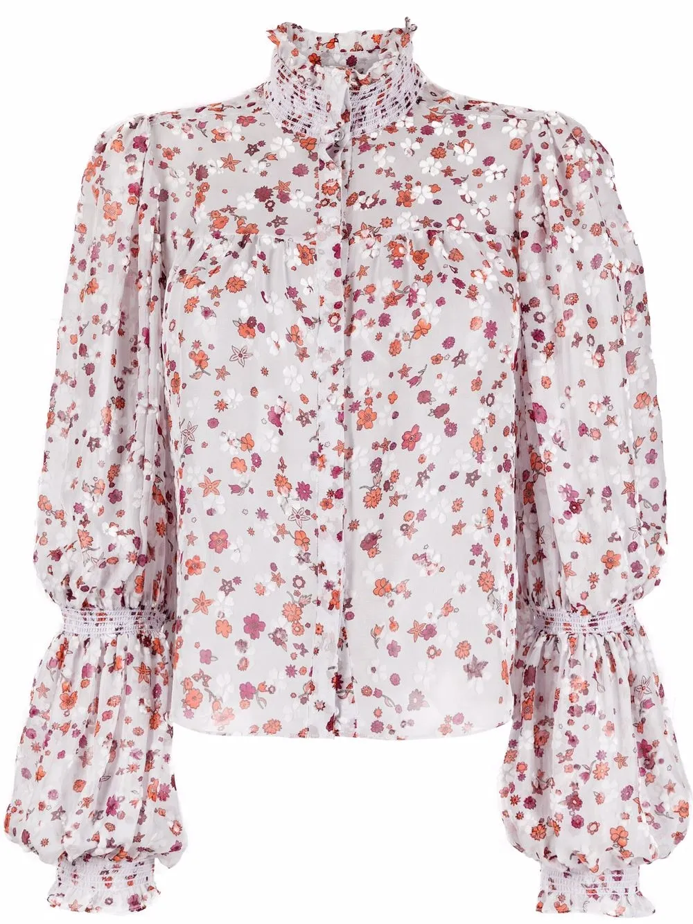 

Dorothee Schumacher blusa con estampado floral y manga farol - Gris