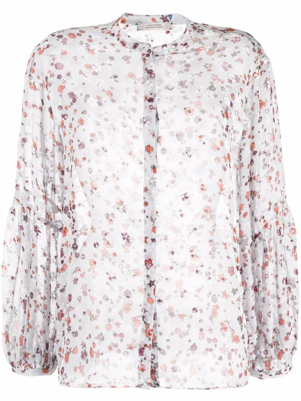 

Dorothee Schumacher sheer floral-print blouse - Grey