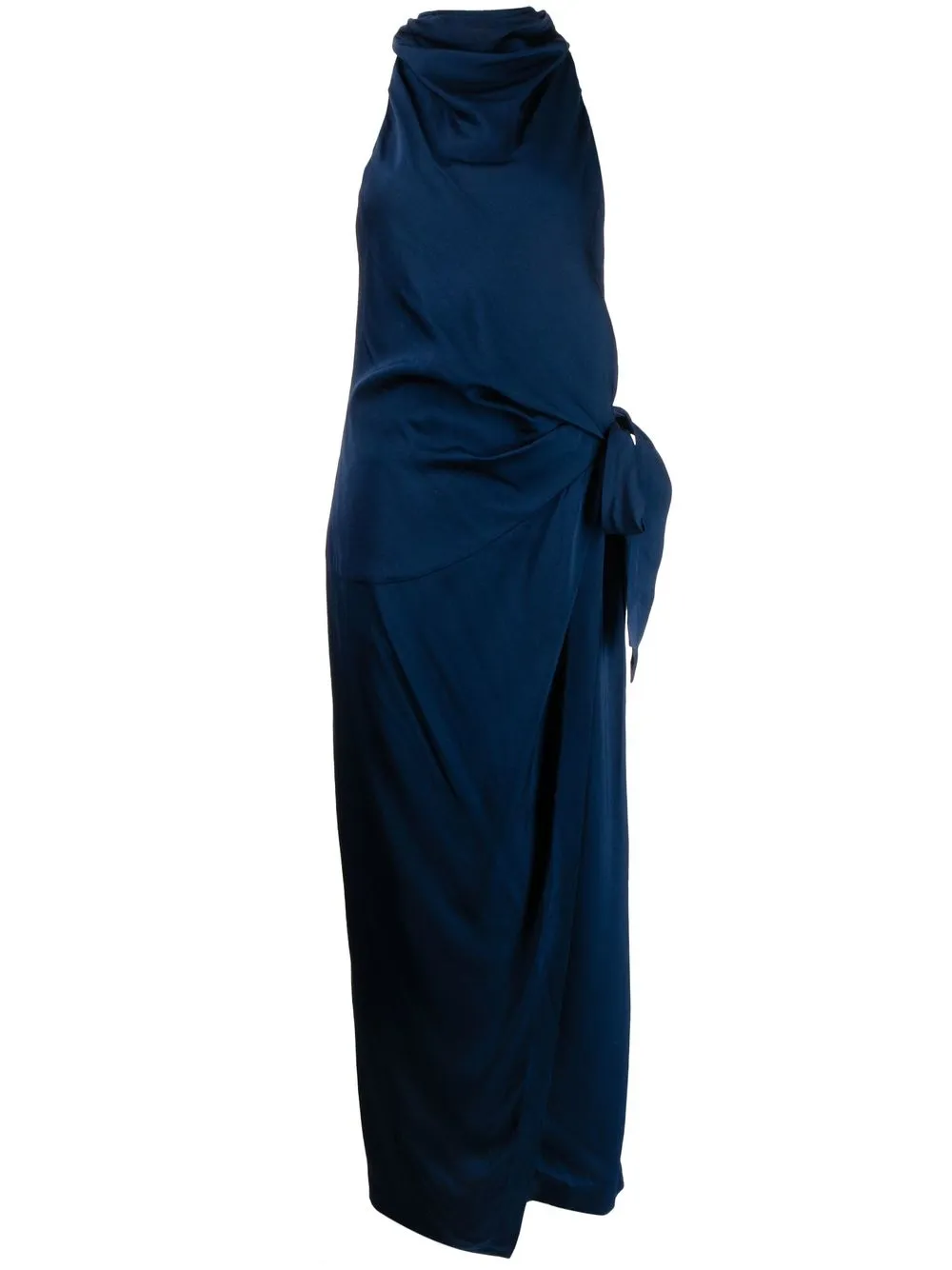 

MANNING CARTELL vestido de noche con cuello halter - Azul