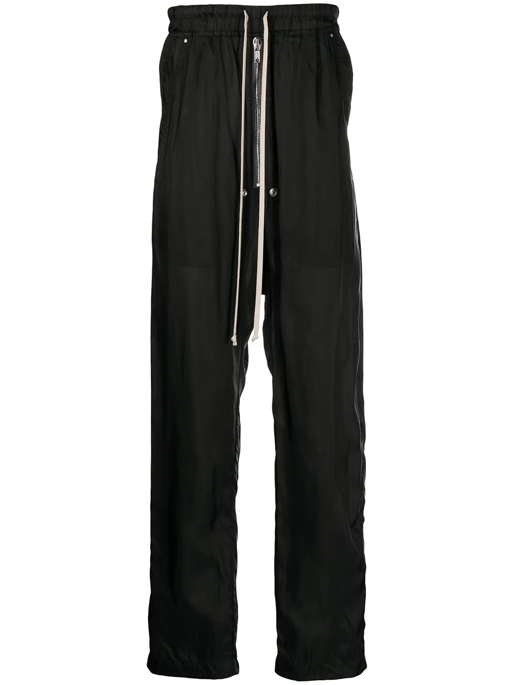 

Rick Owens pantalones rectos con cordones en la pretina - Negro