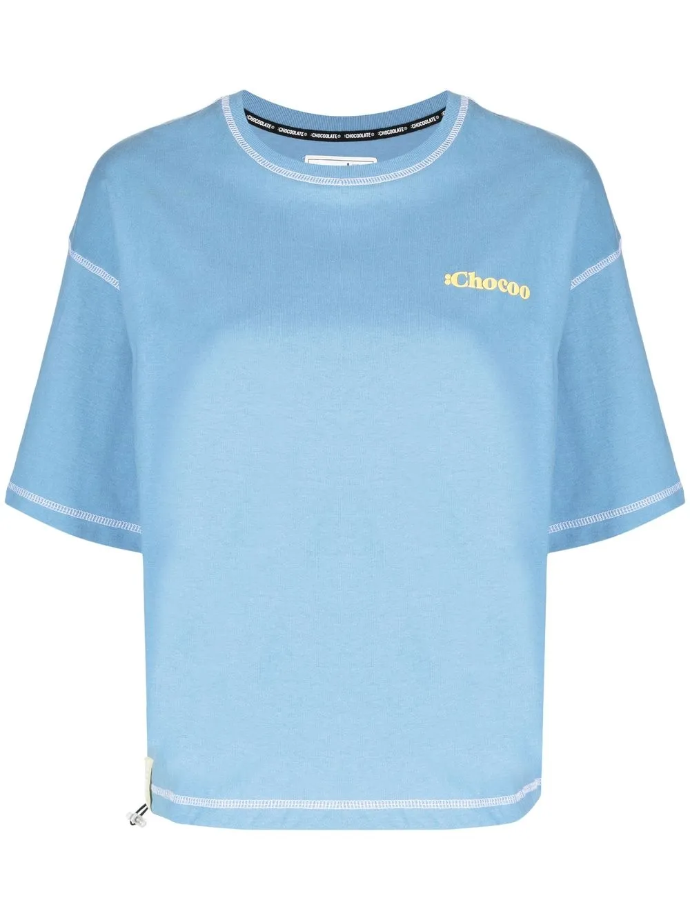 

CHOCOOLATE contrast-stitch short-sleeve T-shirt - Blue