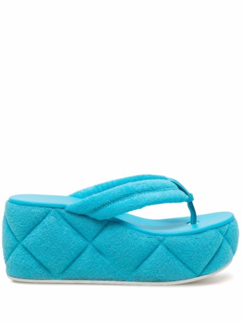 Le Silla quilted-finish platform sandals Women