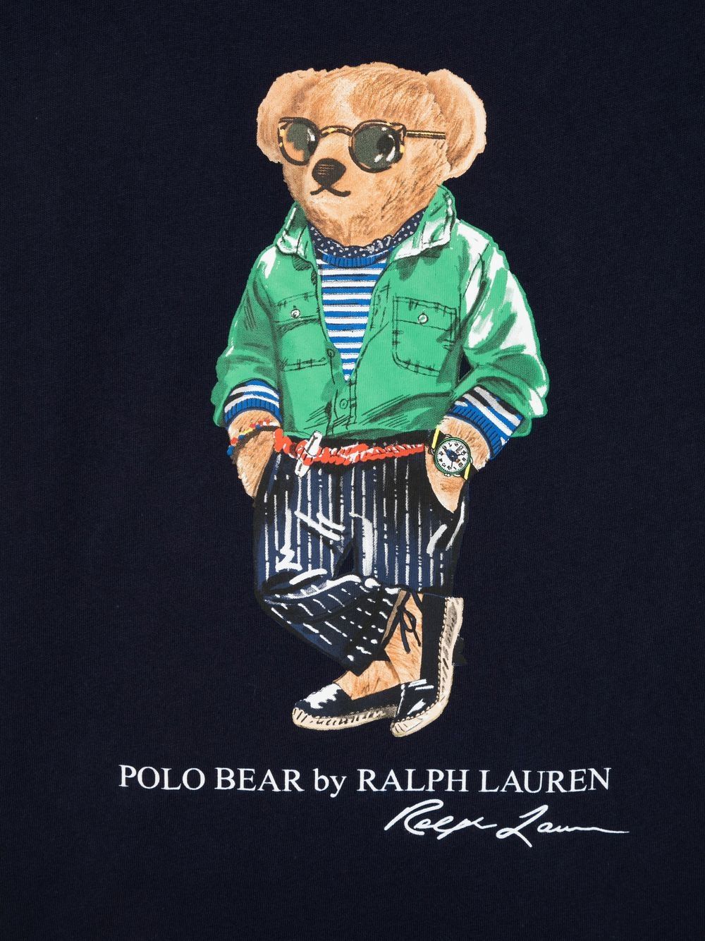 Shop Ralph Lauren Polo Bear Short-sleeved T-shirt In Blau