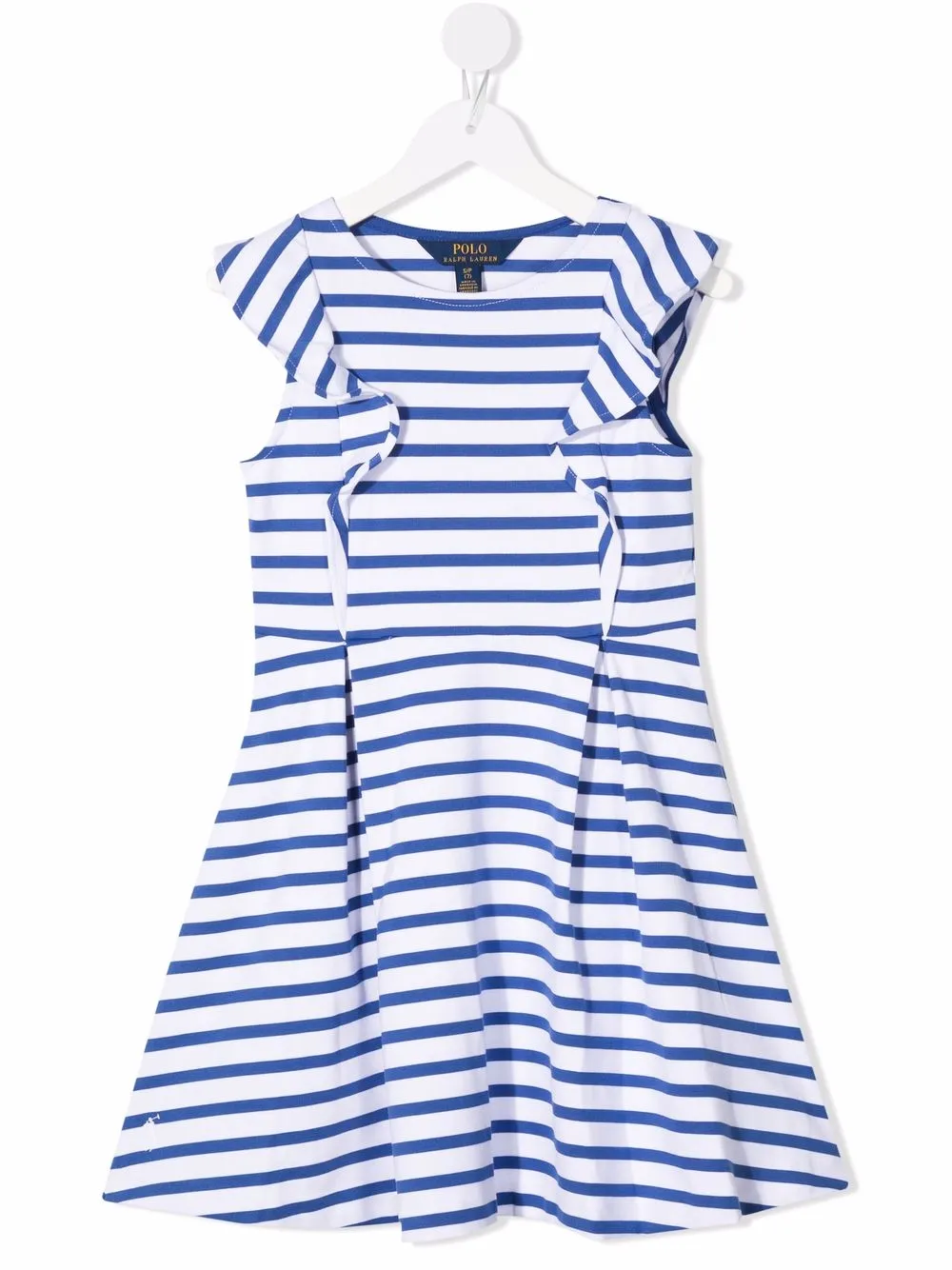 

Ralph Lauren Kids vestido a rayas sin mangas - Azul