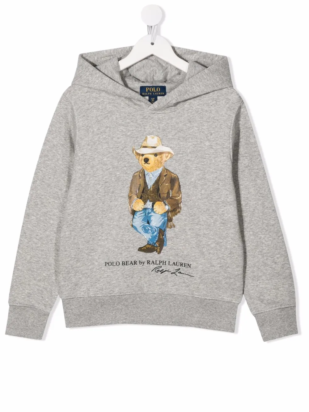 

Ralph Lauren Kids Polo Bear pullover hoodie - Grey