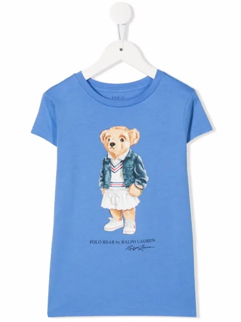 POLO RALPH LAUREN KIDS Polo Bear logo-print T-shirt