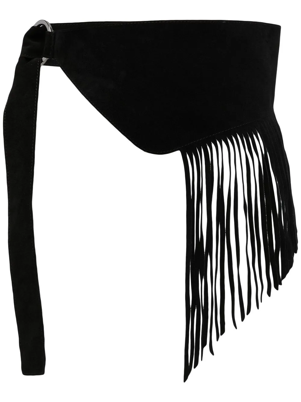 

Lisa Von Tang x Elena Miro fringed suede belt - Black