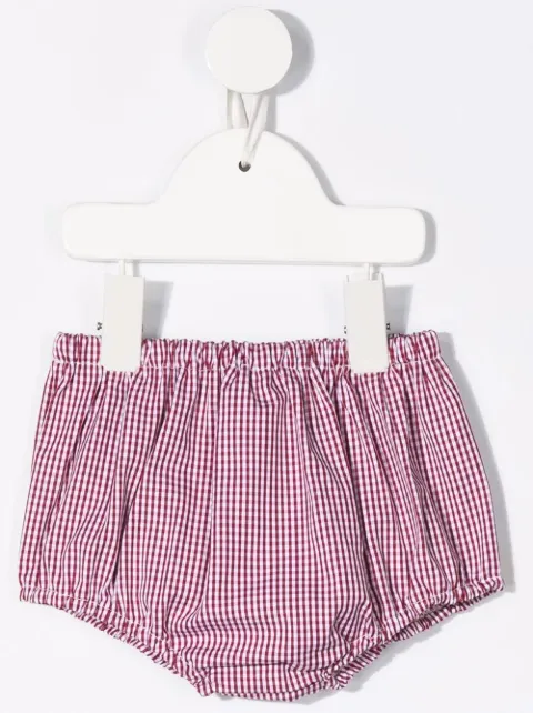 La Stupenderia checked mid-rise bloomers