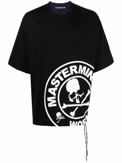 mastermind world 骷髅头与交叉骨logo t恤
