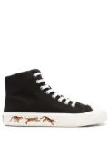 Kenzo tiger-print lace-up sneakers - Black