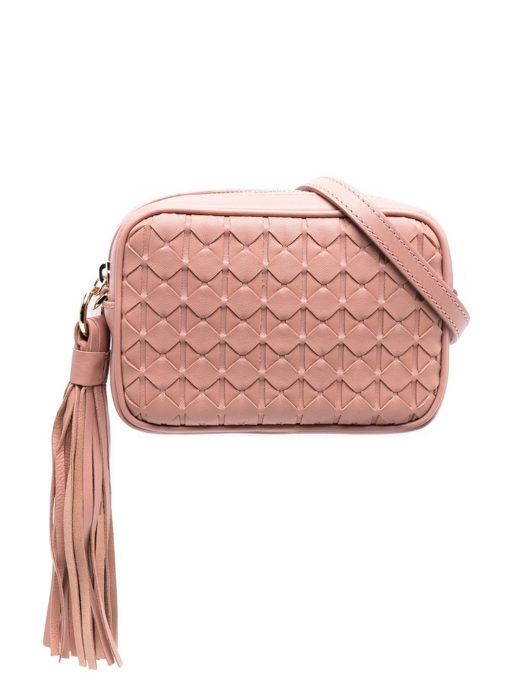 Serapian Mini Mosaico Leather Crossbody Bag In Rosa | ModeSens