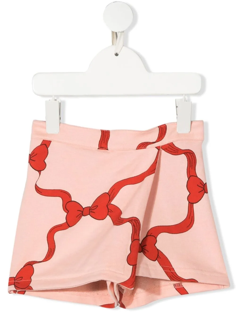 

Mini Rodini shorts con moño estampado - Rosado