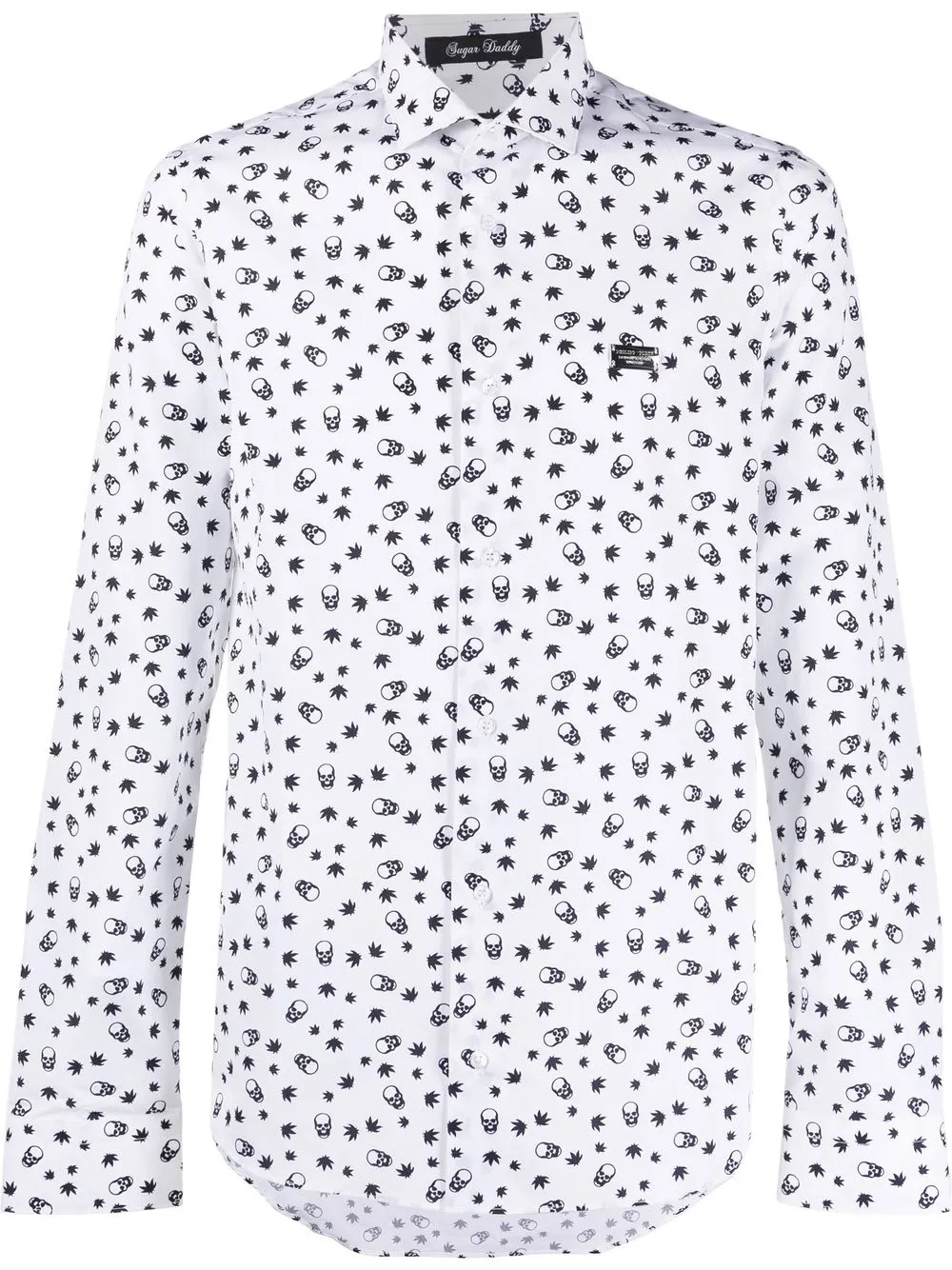 

Philipp Plein camisa con calavera estampada - Blanco