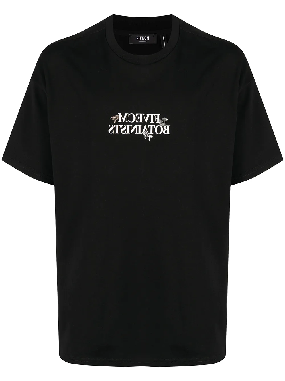 

FIVE CM playera con setas estampadas - Negro