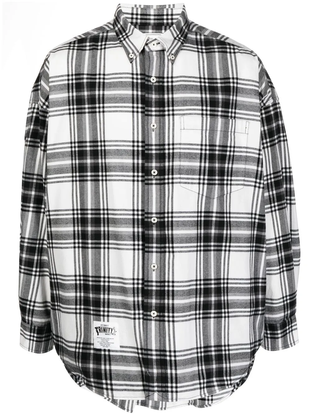 

CHOCOOLATE check pattern long sleeve shirt - Black