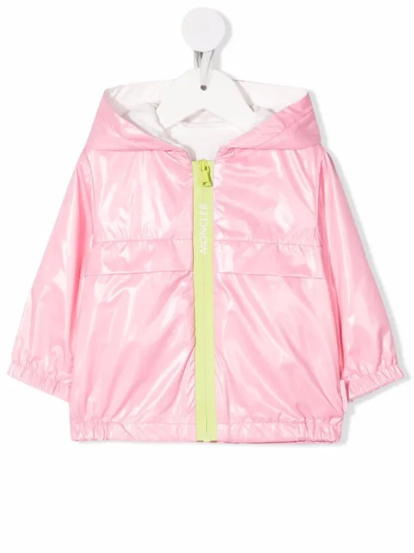 キッズアウター MONCLER KIDS Terbish Logo Print Zip-up Hooded Jacket Pink 18176164_38615435_600.jpg