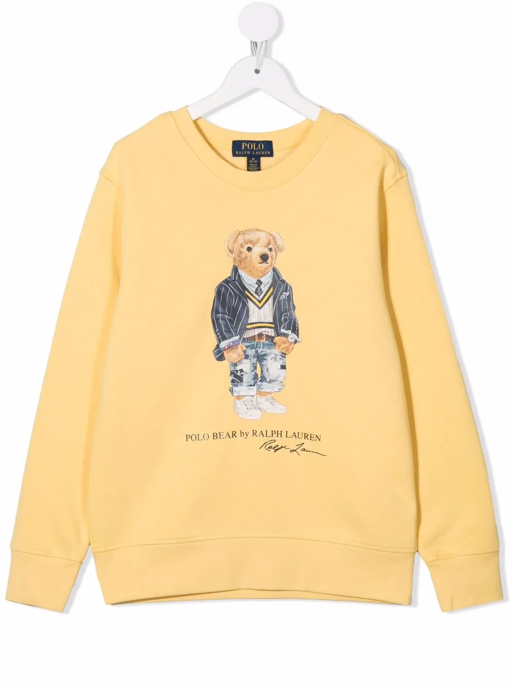 

Ralph Lauren Kids sudadera con motivo Polo Bear - Amarillo